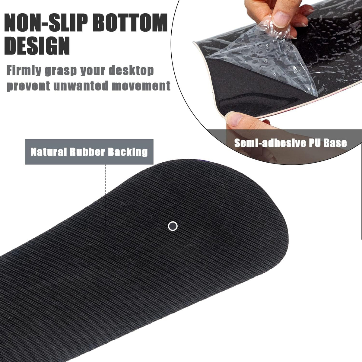 Keyboard Wrist Rest and Mouse Pad with Wrist Support, Memory Foam Set for Gaming and Office, Comfortable & Lightweight for Easy Typing & Pain Relief (Pink Butterfly)