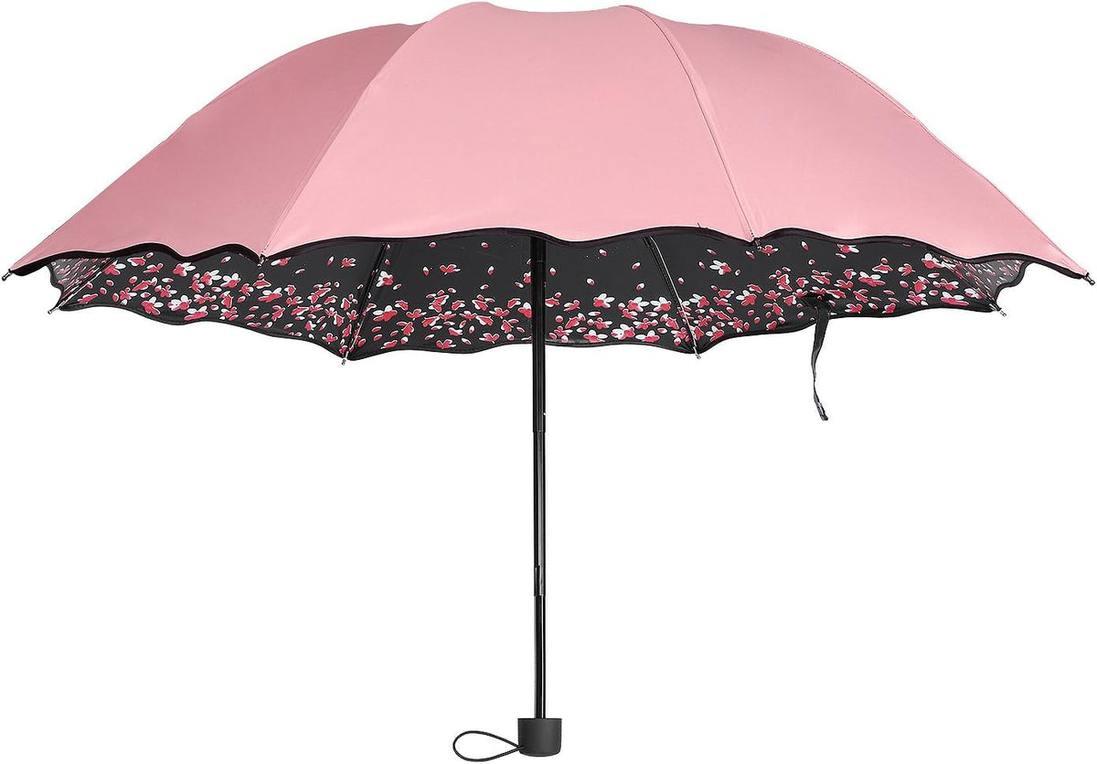 Sakura Umbrella-Windproof Anti Rain/Sun,Cherry Blossom Folding Umbrella