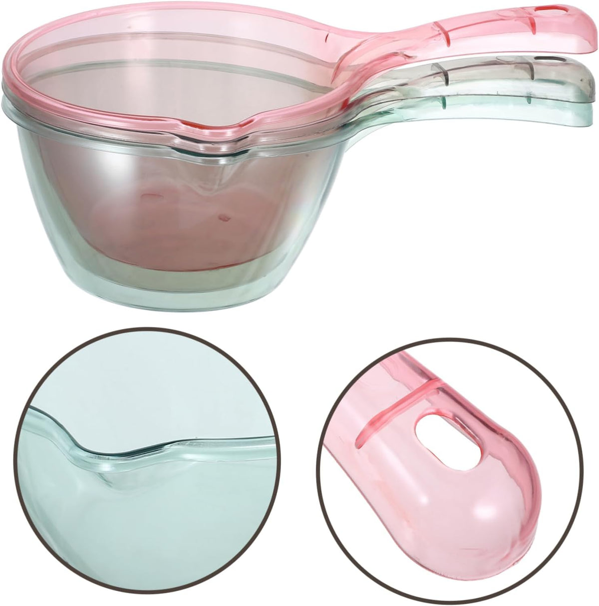 3 Pack Kitchen Water Ladles, Thick Pcdg Bath and Dining Use