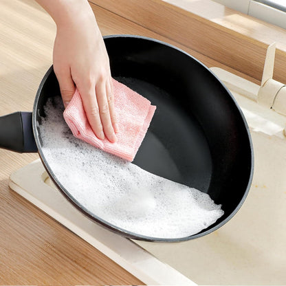 Microfiber Cleaning Cloths, Reusable Cleaning Towels in Box, Microfiber Lint Free Multi-Purpose Towel, Pink, 7.9''x7.9'' (20 Pieces)
