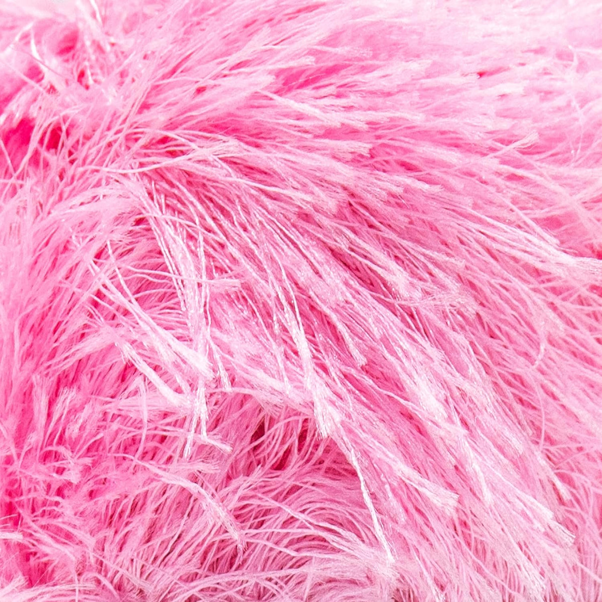 Eyelash Yarn, Soft Fuzzy Faux Fur for Crochet and Knitting, Pink