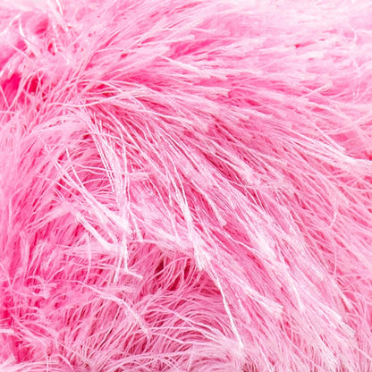 Eyelash Yarn, Soft Fuzzy Faux Fur for Crochet and Knitting, Pink
