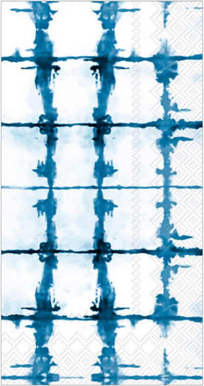 Boston International IHR 3-Ply Paper Napkins, 16-Count Guest Size, Shibori Stripe