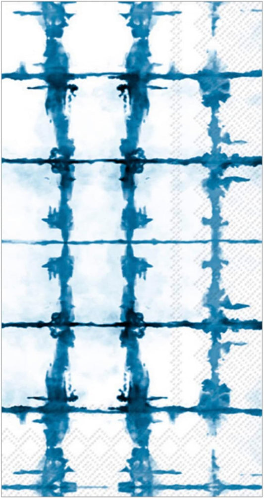 Boston International IHR 3-Ply Paper Napkins, 16-Count Guest Size, Shibori Stripe