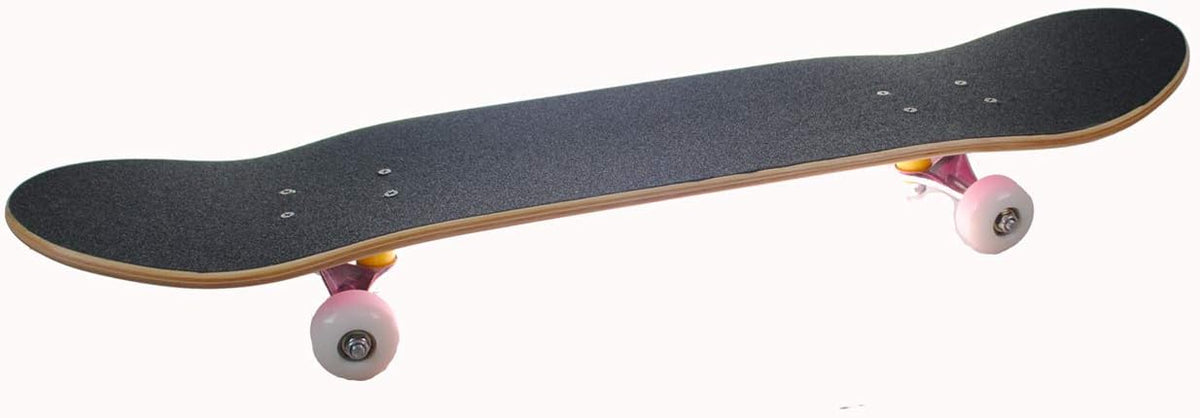 Sports Complete Full Size Standard Maple Deck Skateboard (Pink)