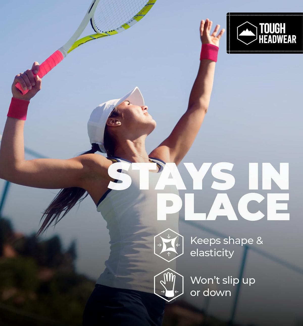 Sports Sweatbands - Arm Bands for Wrists, Sweat Absorption for Men & Women