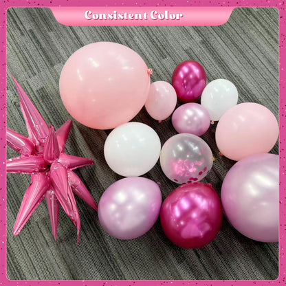 Pink Balloon Garland Arch Kit for Birthday Decorations