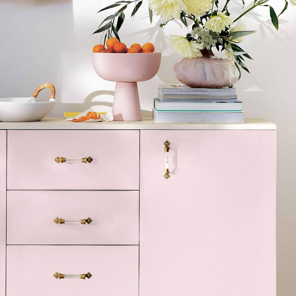 Pink Contact Paper Light Pink Wallpaper Peel and Stick 15.7" x 78.7"