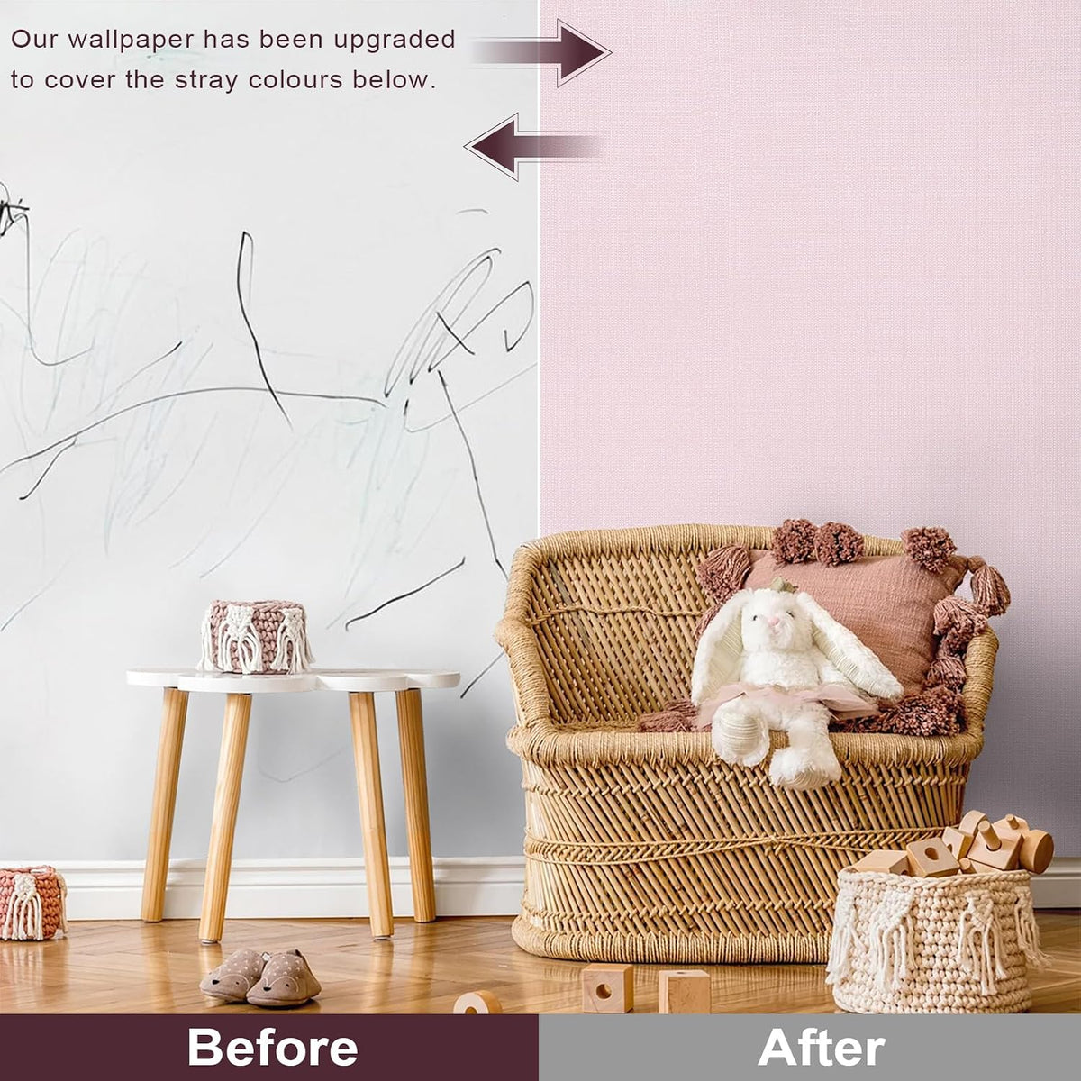 Pink Contact Paper Light Pink Wallpaper Peel and Stick 15.7" x 78.7"