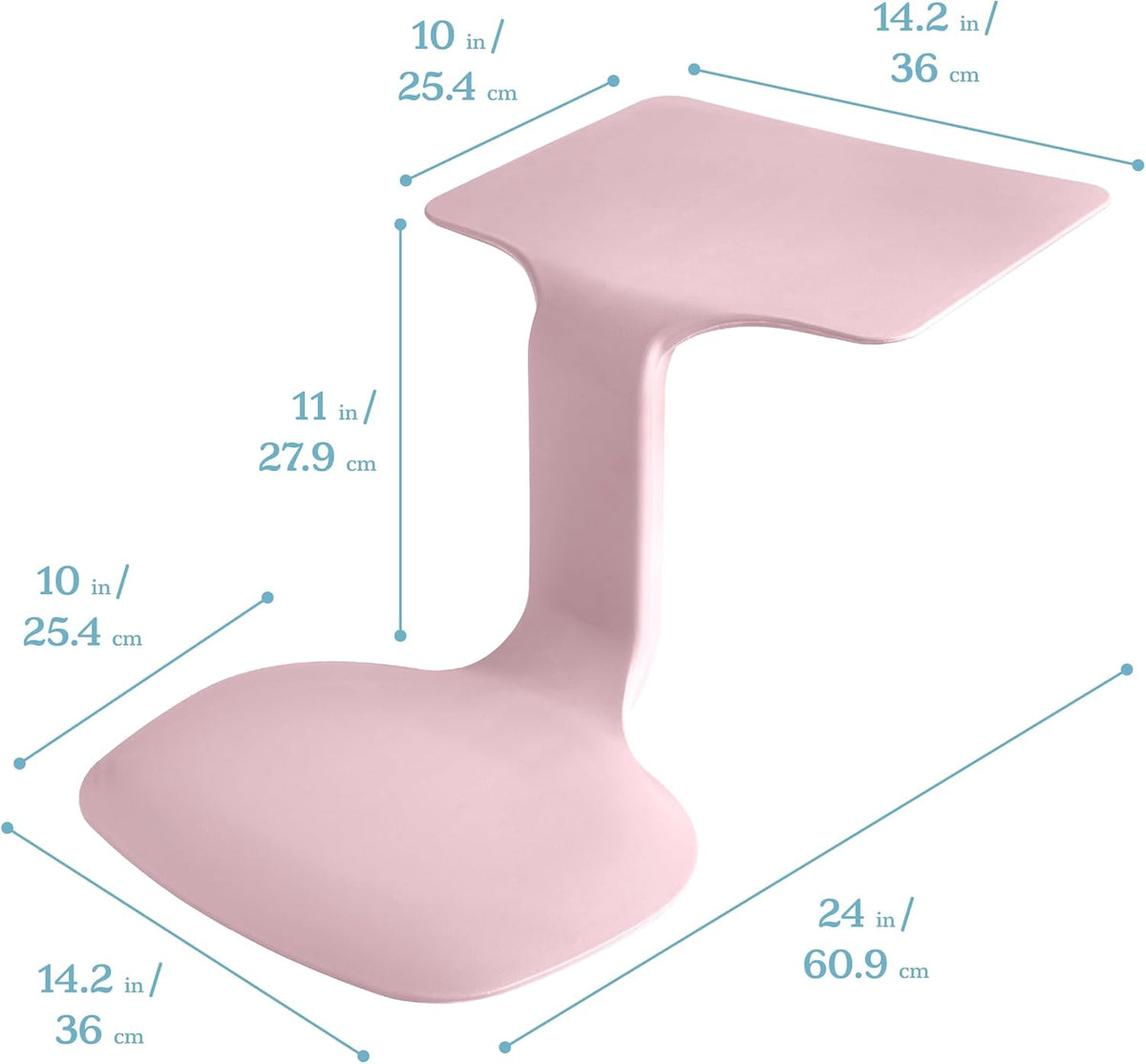 The Surf Portable Activity Lap Desk, 10-Pack, Pink