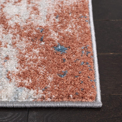 Area Rug 4x6 - Tulum Collection - Ivory & Pink, Modern Abstract Design, Non-Shedding & Easy to Clean, Ideal for Living Room, Bedroom, Dining Space (TUL207A)