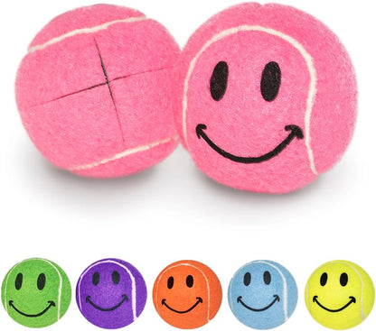 Smileyballs Pre-Cut Walker Tennis Ball Glides - 1 Pair (Pink)
