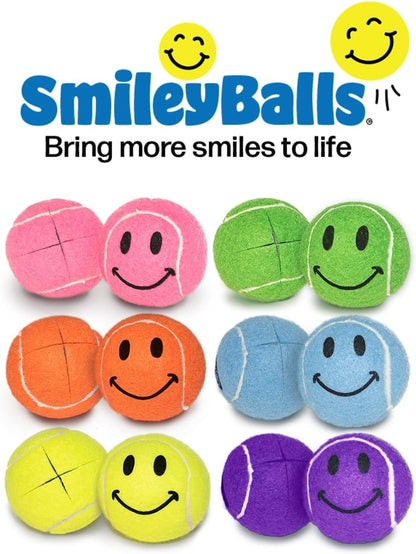Smileyballs Pre-Cut Walker Tennis Ball Glides - 1 Pair (Pink)