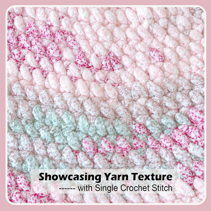 Super Soft and Cozy Chenille Yarn for Crocheting and Knitting -Easy to Crochet with-Bulky #5,3Pack of 3.5oz/93yds -Chunky Plush Yarn for Hand Craft Blanket Ammigurumi (Blush Pink)