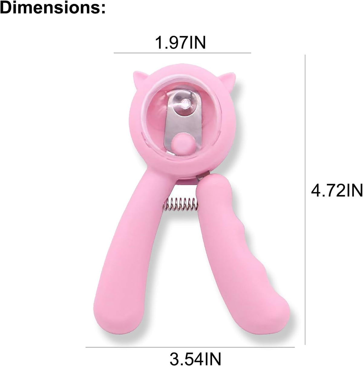 Anti-Splash Pet Nail Clippers and Trimmer Set Professional Stainless Steel Dog & Cat Nail Clippers with Safety Guard, Nail File, and Non-Slip Handle for Safe, Painless Grooming at Home, Pink