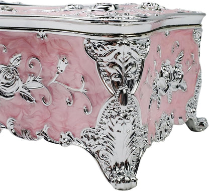 Geesatis Tissue Box Cover, Rectangle Tissue Box Holder,Pink,1Pcs