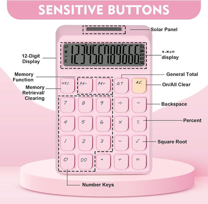 Cute Calculator, Calculators Desktop, Pink Calculator Big Buttons