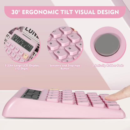 Cute Calculator, Calculators Desktop, Pink Calculator Big Buttons