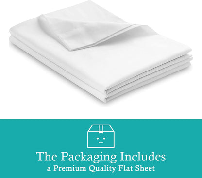 Alaska-King (125x125) Flat Sheet, Soft 1000-TC Egyptian Cotton, Cooling & Breathable Bed Sheets, Top Sheet, Alaska-King Flat Sheet Only (Stripe, Peach)