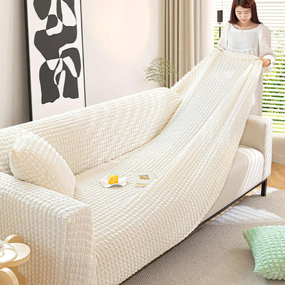 Machine Washable Sofa Slipcovers, Soft Couch Blanket Cover Stretch, Sofa Covers Washable Sectional L Shape, Couch Covers for Sofa with Chaise (Pink 1 Seat)