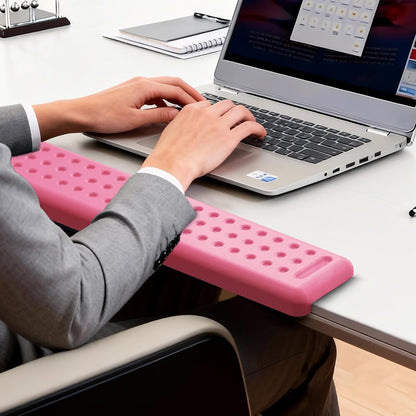 L-Shaped Desk Long Wrist Rest Elbow 60CM, Pink Arm Rest for Desk