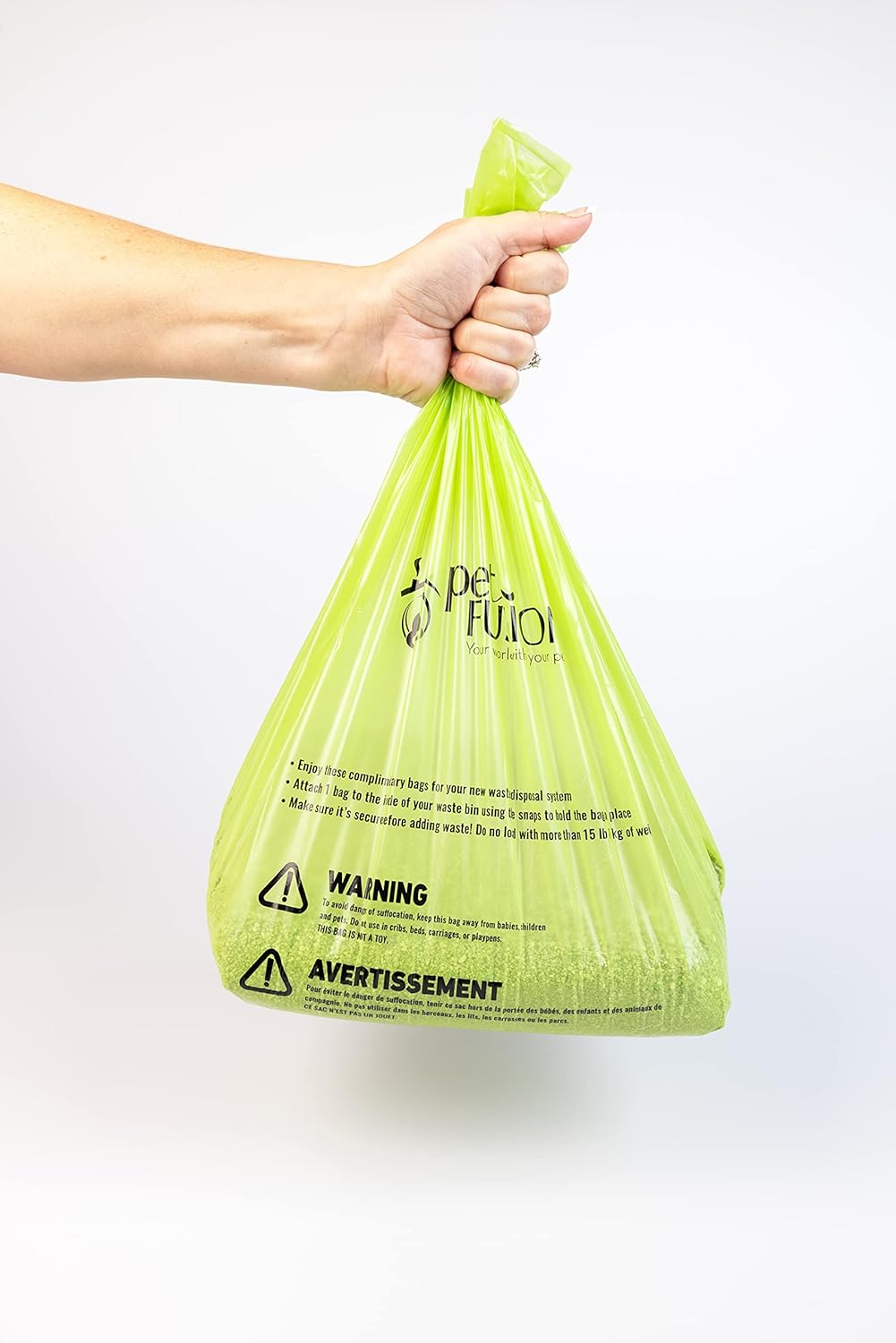 PetFusion Replacement Waste Bags Cat Litter Disposal & Outdoor Waste Disposal. Easily Holds 10+lbs. Durable Leakproof Dog Poop Bags