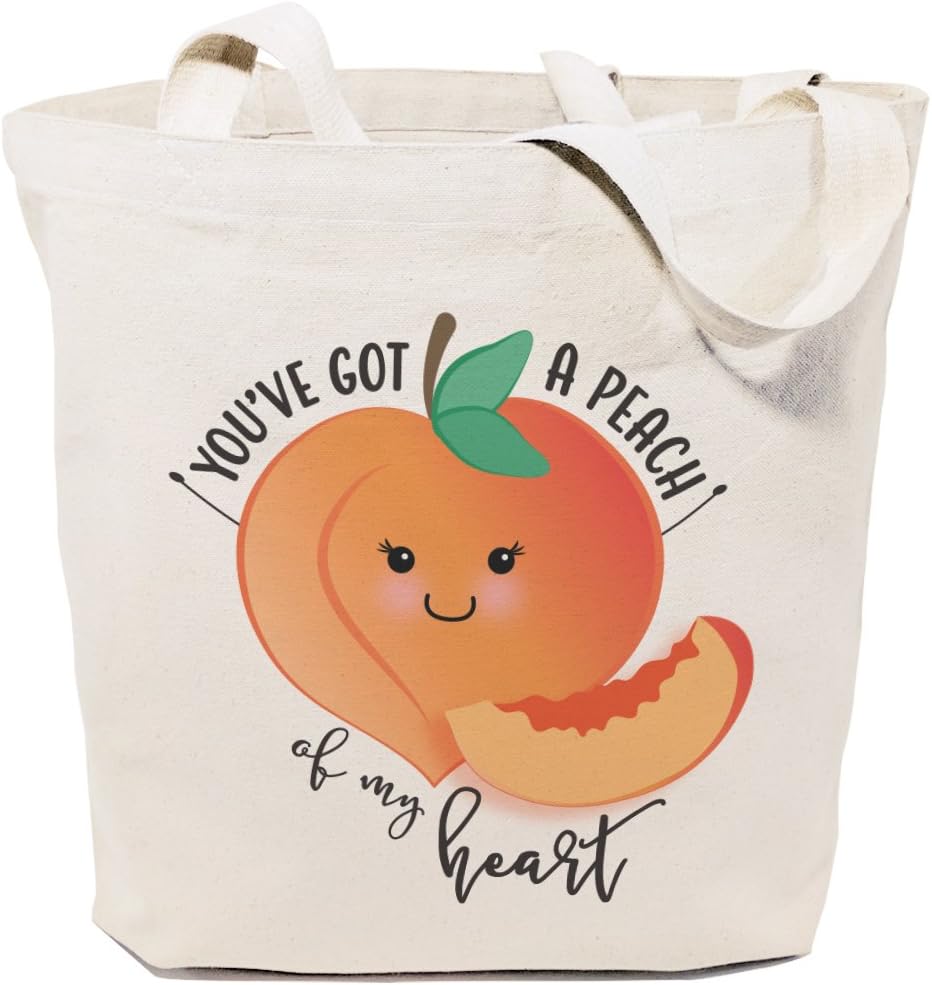 . Food Pun Reusable Grocery Bag and Farmers Market Tote Bag