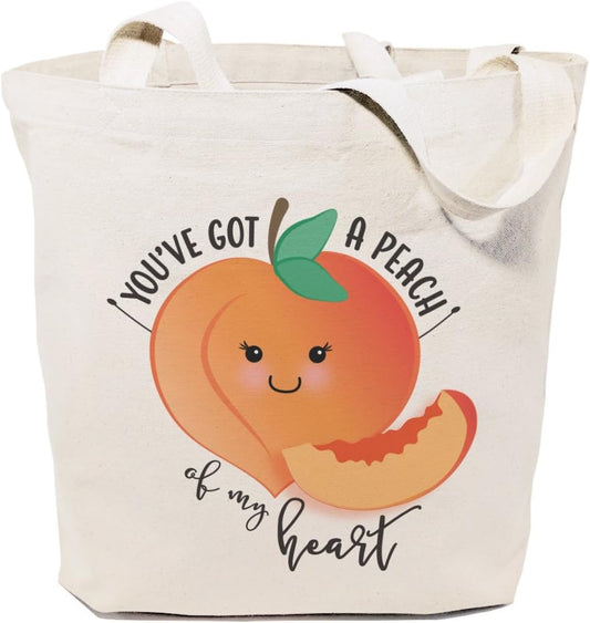 . Food Pun Reusable Grocery Bag and Farmers Market Tote Bag