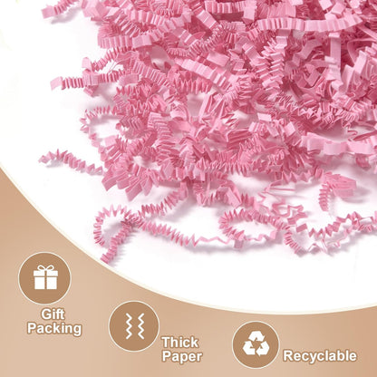 1 LB Crinkle Cut Paper Shred Pink Shredded Paper For Gift Box