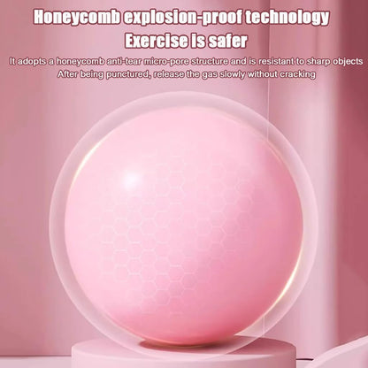 Mini Yoga Ball for Exercise,Small Anti Slip Heavy Duty Gym Ball for Fitness,Birthing,Pregnancy,Balance & Core Workout-Pink