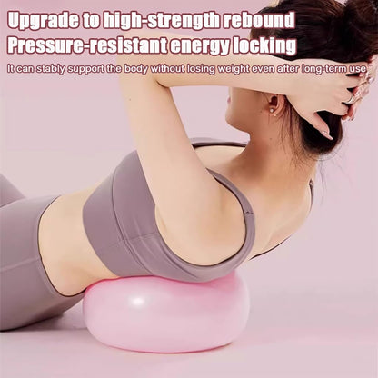 Mini Yoga Ball for Exercise,Small Anti Slip Heavy Duty Gym Ball for Fitness,Birthing,Pregnancy,Balance & Core Workout-Pink