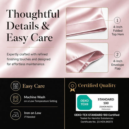 Satin Sheets Full, 4-Piece 14-Inch Deep Pocket Sheet Set