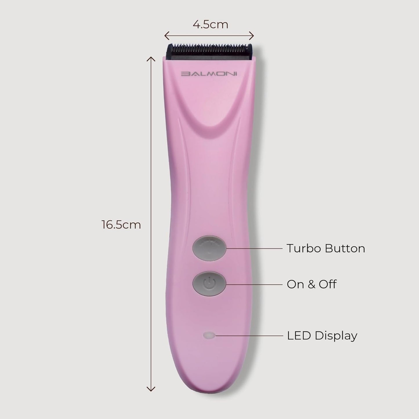 Cordless Pet Grooming Kit for Dogs & Cats, Quiet & Powerful Motor Paw & Face Trimmer, Lightweight Clipper, Dopamine Pink, Parent (Single-Dopamine Pink)