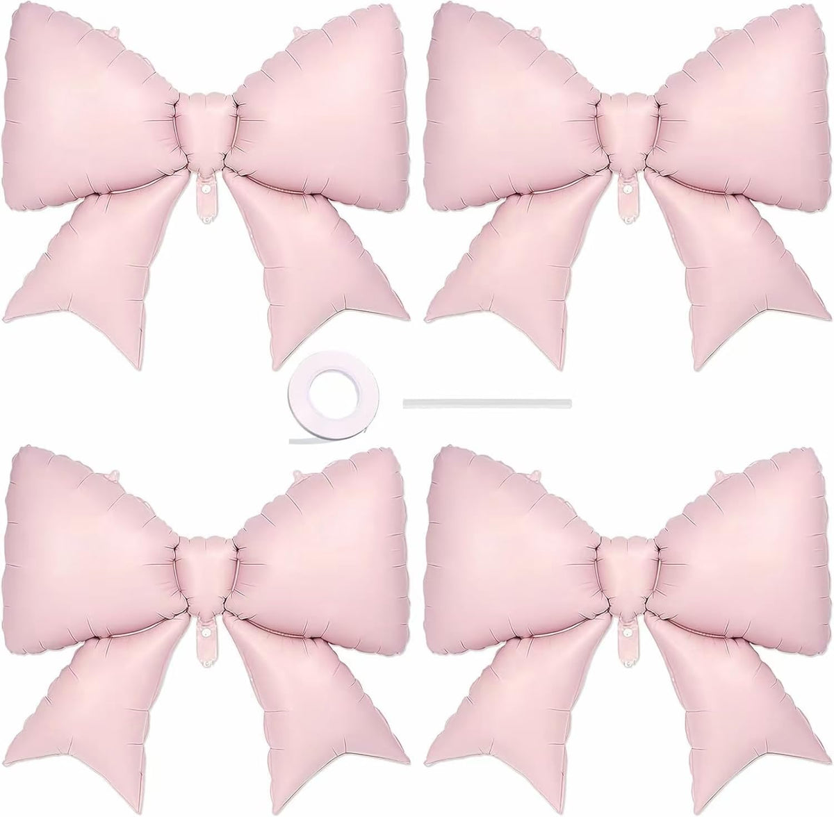 4 Pcs Giant Pink Bow Balloons for Birthday Party