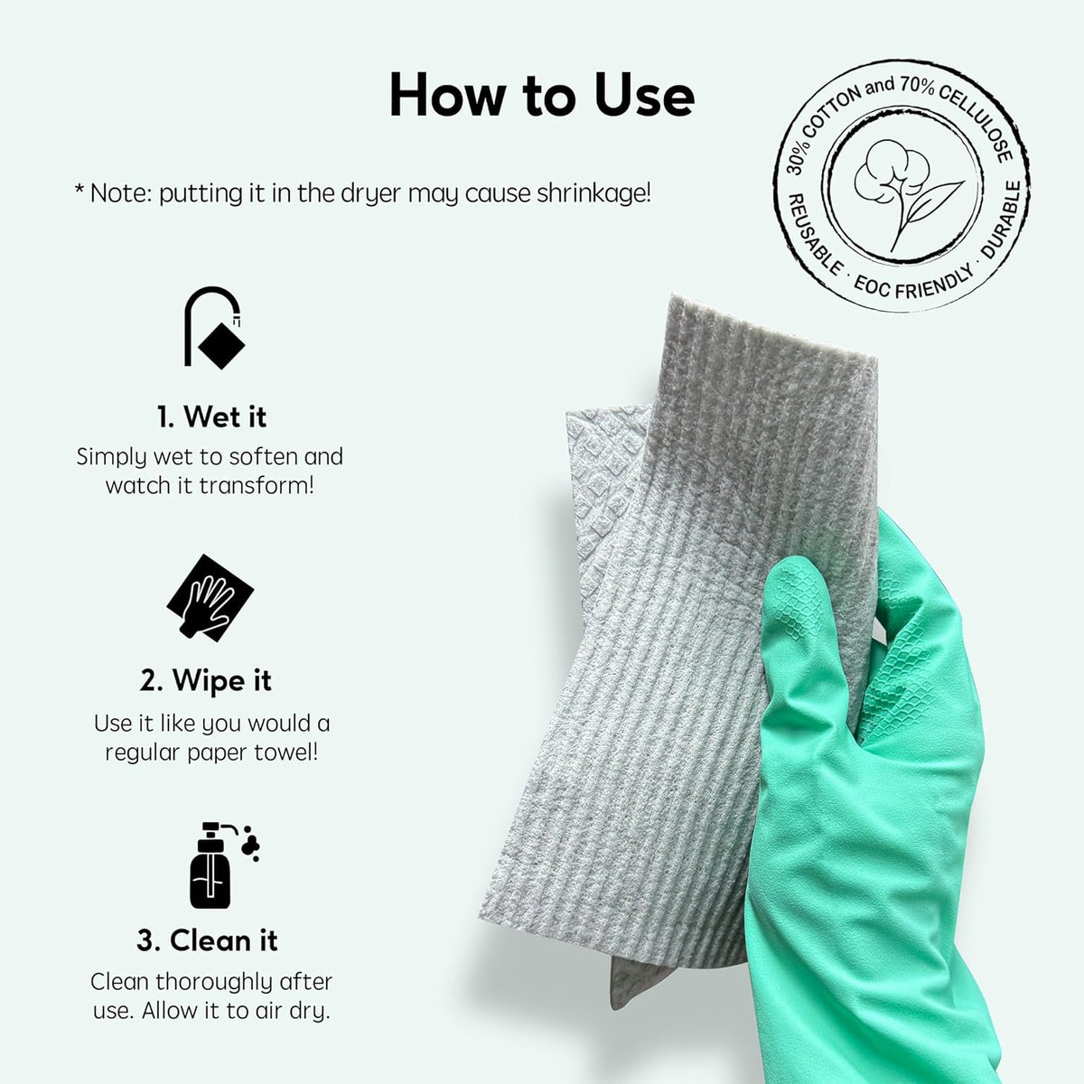 Swedish Dishcloths for Kitchen, 5 Pack Swedish Dish Cloths, Ultra Absorbent Reusable Paper Towels, Cellulose Sponge Cloths, Quick Drying, No Odor, Dishwasher Safe Pink