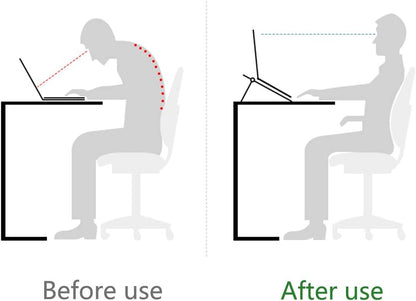 Laptop Stand for Desk Stable Foldable Adjustable Multi-Angle Desktop Holder