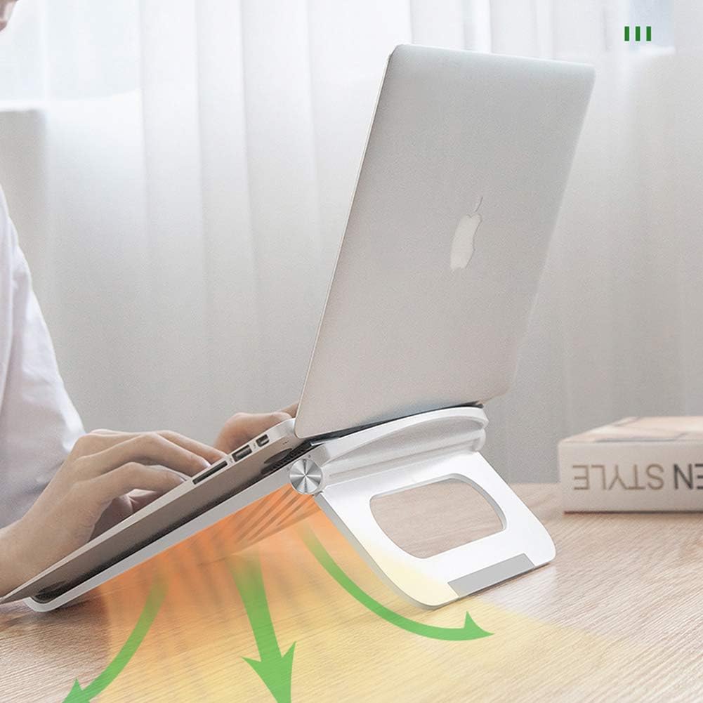 Laptop Stand for Desk Stable Foldable Adjustable Multi-Angle Desktop Holder