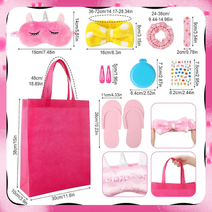 60 PCS Spa Party Favors for Girls, Sleepover Party Supplies, Pink