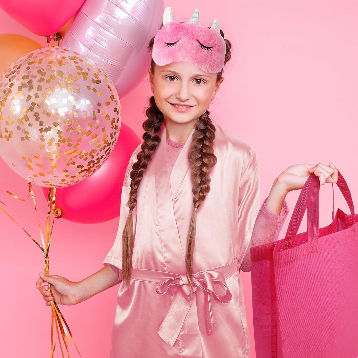 60 PCS Spa Party Favors for Girls, Sleepover Party Supplies, Pink