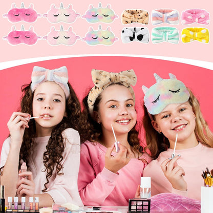 60 PCS Spa Party Favors for Girls, Sleepover Party Supplies, Pink