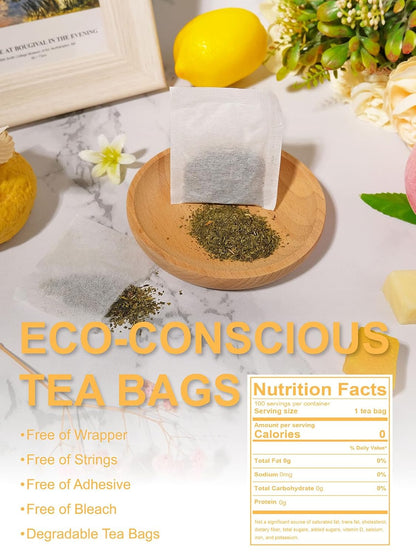 Mango Peach Green Tea, Mango & Peach Flavored Steamed Green Tea, Fruit Aroma & Crisp Taste, 100 Count