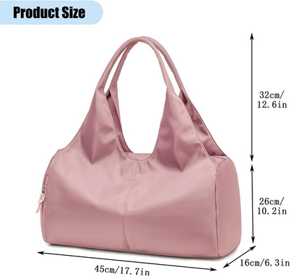 Gym Bag For Women With Shoes Compartment & Wet Dry