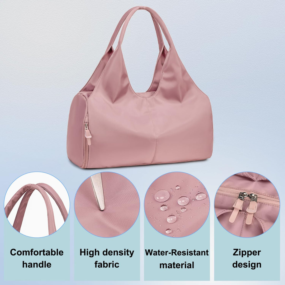 Gym Bag For Women With Shoes Compartment & Wet Dry