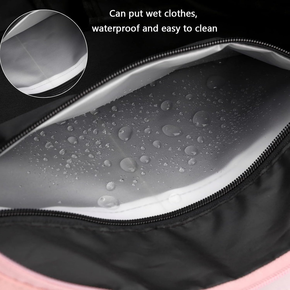 Gym Bag For Women With Shoes Compartment & Wet Dry