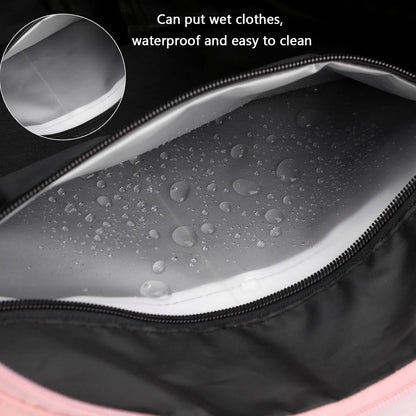 Gym Bag For Women With Shoes Compartment & Wet Dry