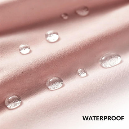 Ombre Pink and White Shower Curtain Liner,Waterproof Fabric Shower Curtain with 3 Weighted Magnets, Odorless Cloth Lightweight Bathroom Curtain,Sturdy Rustproof Grommets,72 x 72