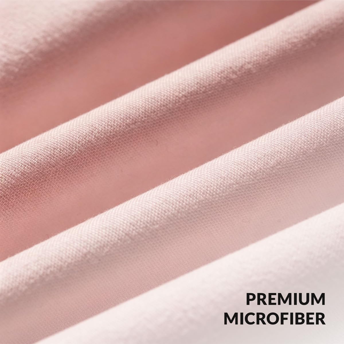 Ombre Pink and White Shower Curtain Liner,Waterproof Fabric Shower Curtain with 3 Weighted Magnets, Odorless Cloth Lightweight Bathroom Curtain,Sturdy Rustproof Grommets,72 x 72