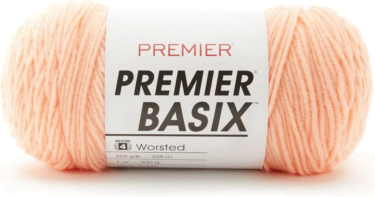 Yarns Basix, Peach, Medium Weight, 7 oz, 359 Yards