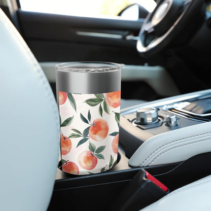 Peach Pattern Art Vintage Fruit Stainless Steel Insulated Tumbler