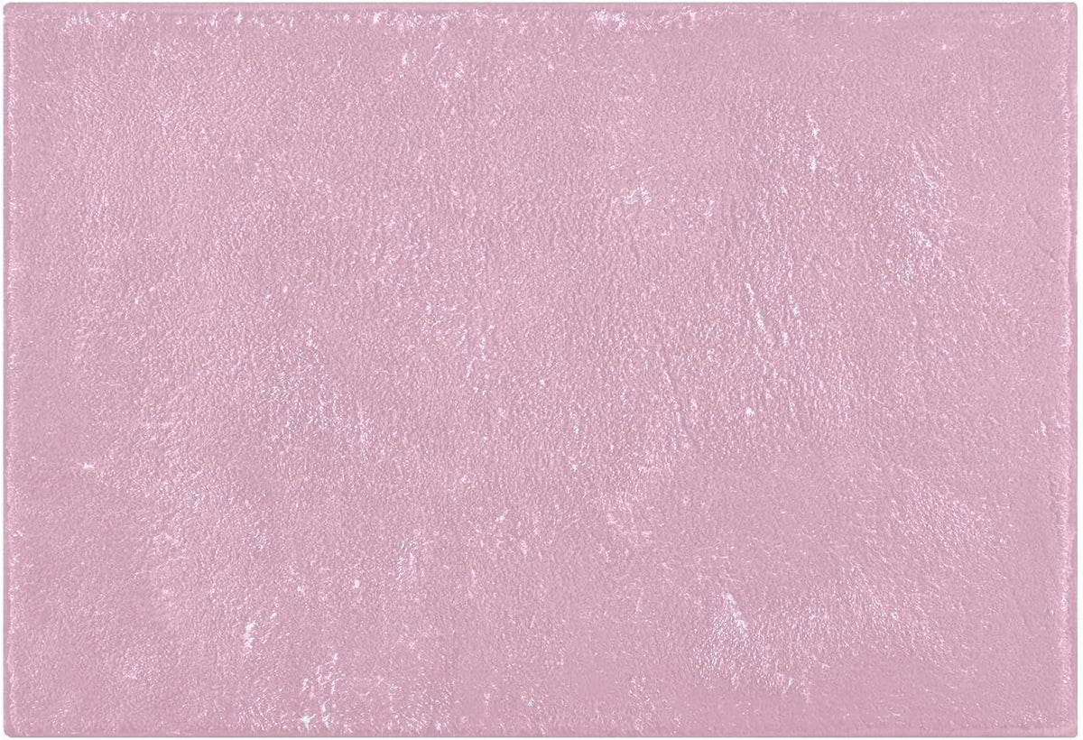 Light Pink Bathroom Rug Rectangular Bath Mat Non Slip Bath Rugs Absorbent Shaggy Bathmats for Sink Shower 16" x 24"